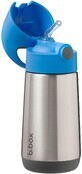 B. doos Drinkthermosfles met rietje blauw/grijs 350 ml