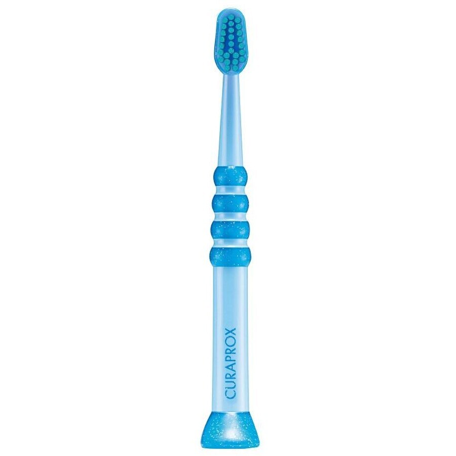 Curaprox Toothbrush for children 0 - 4 years, blue with turquoise bristles