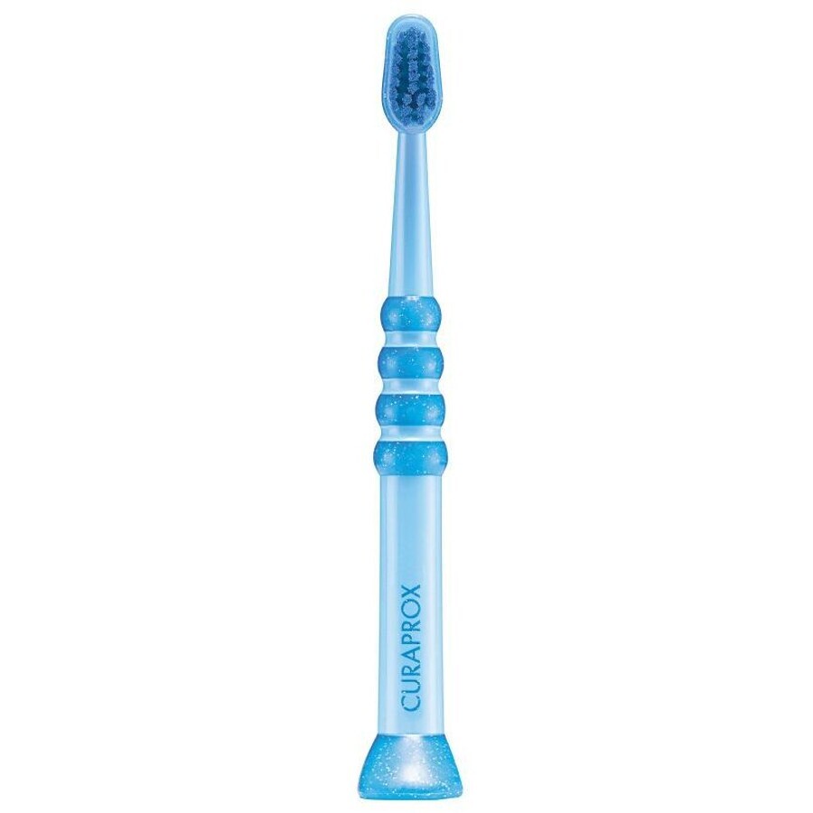 Curaprox Toothbrush for children 0 - 4 years, blue with turquoise bristles