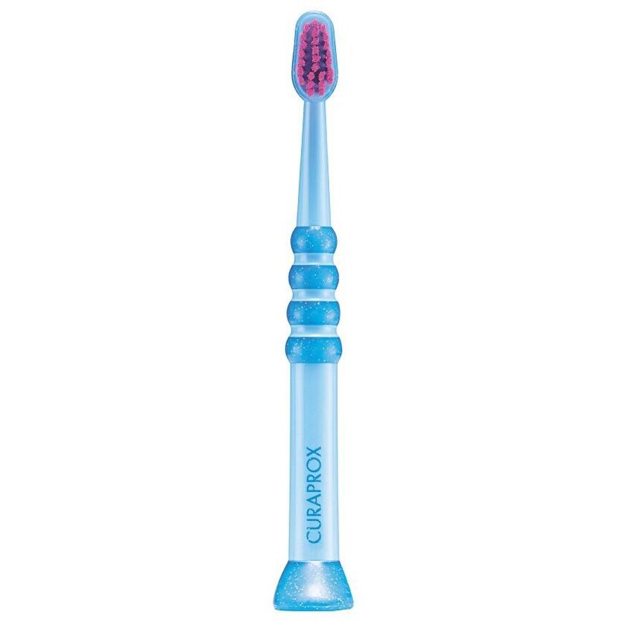 Curaprox Toothbrush for children 0 - 4 years, blue with turquoise bristles