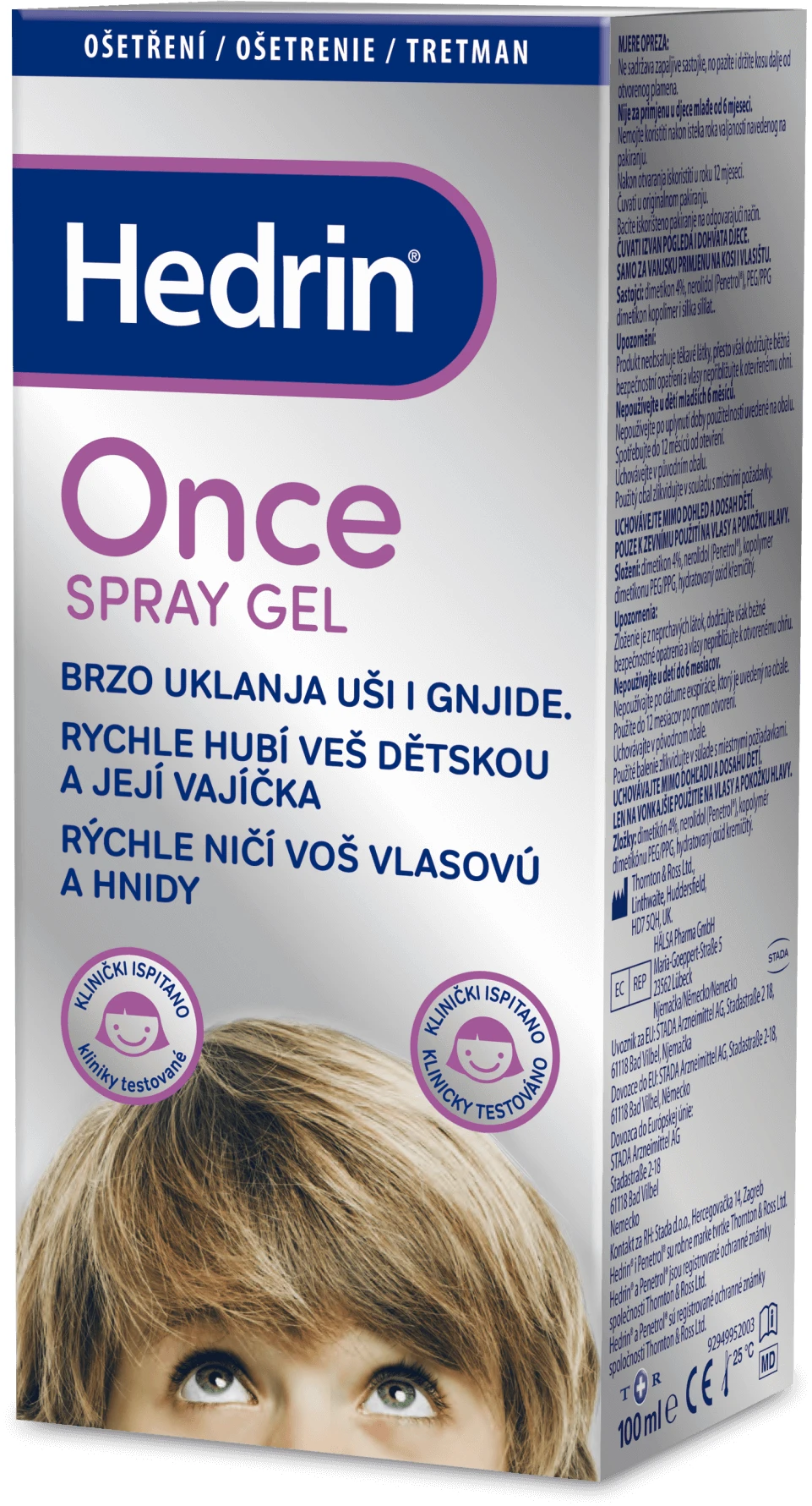 Hedrin ONCE Spray Gel 100 ml