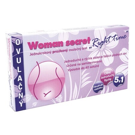 Women's Secret Right Time ovulatieteststrip 5 stuks