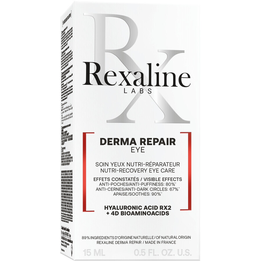 Rexaline Derma Repair verzachtende oogcrème voor de gevoelige huid 15 ml