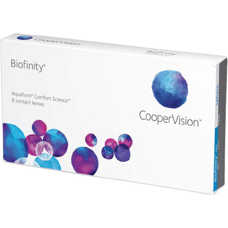 Contactlenzen Biofinity +5,00 dioptrie 6 stuks