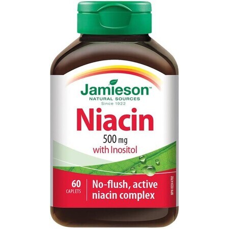 Jamieson Niacina 500 mg con inositol 60 comprimidos