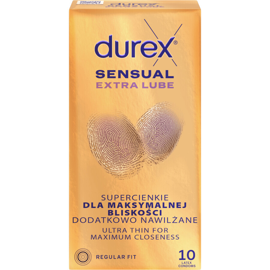 Durex Sensual Extra Glijmiddel 10 stuks