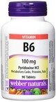 Webber Naturals Vitamine B6 (pyridoxine) 100 mg, 90 tabletten