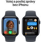 Apple Watch SE GPS + Cellular 40 mm kast van Midnight Aluminium met Midnight Sport Band - M/L