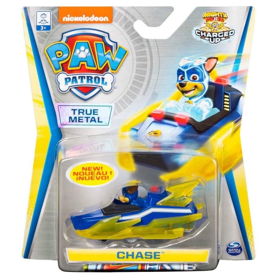 Voiture miniature en métal Chase Charged Up, 3 ans et plus, Nickelodeon