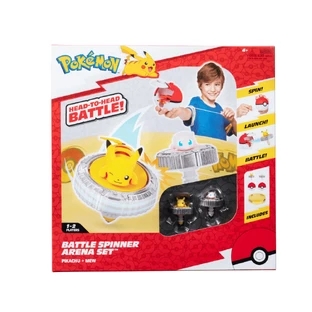 Set de juego con dos figuras Pokémon Battle Spinner Arena, 4 años+, Pokemon
