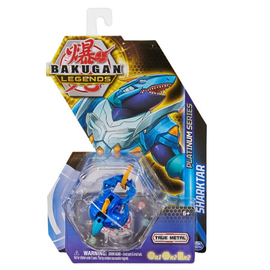 Bakugan S5 Platina Sharktar beeldje, +6 jaar, Bakugan