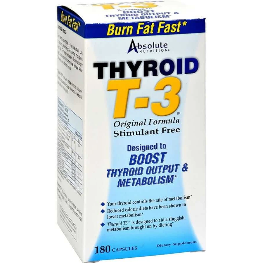Thyroid T3 180 capsules Absolute Nutrition