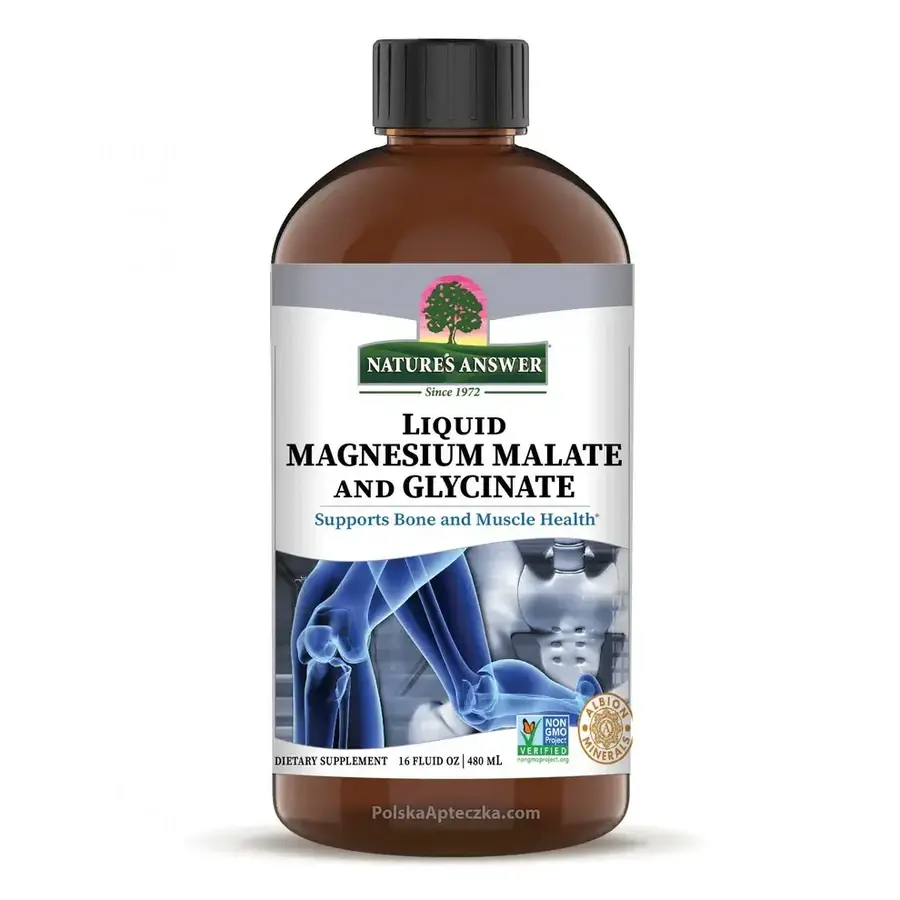 Vloeibaar magnesiummalaat en -glycinaat 480 ml - Nature's Answer