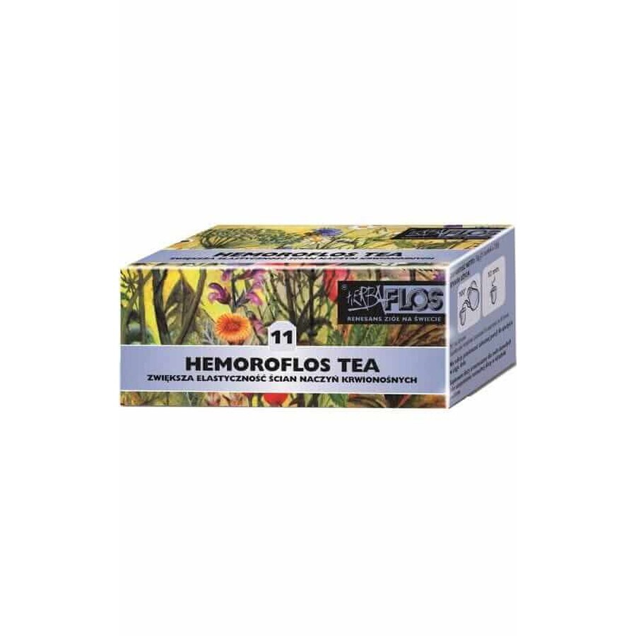 Hemoroflos thee 11 vast 20x2g - tegen aambeien - Herba-Flos