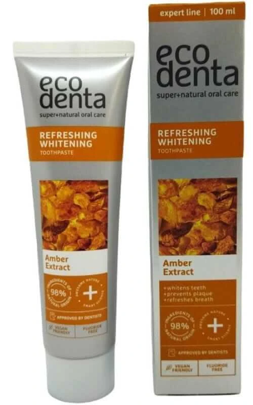 Tandenblekende tandpasta met amber extract 100ml Ecodenta