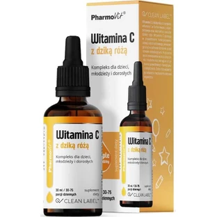 Vitamine C avec églantier - Complexe pour enfants, adolescents et adultes 30 ml Pharmovit