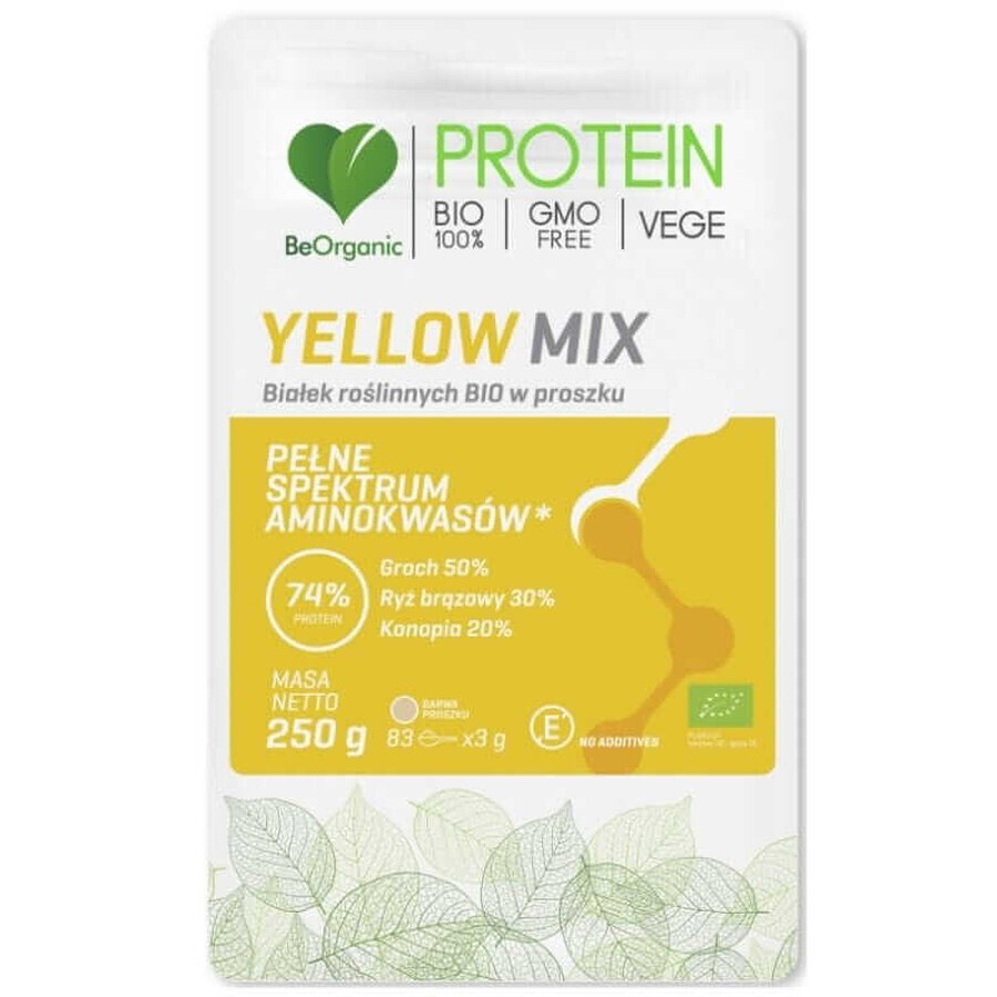 Yellow MIX ORGANIC plantaardig eiwitpoeder 250g Medicaline