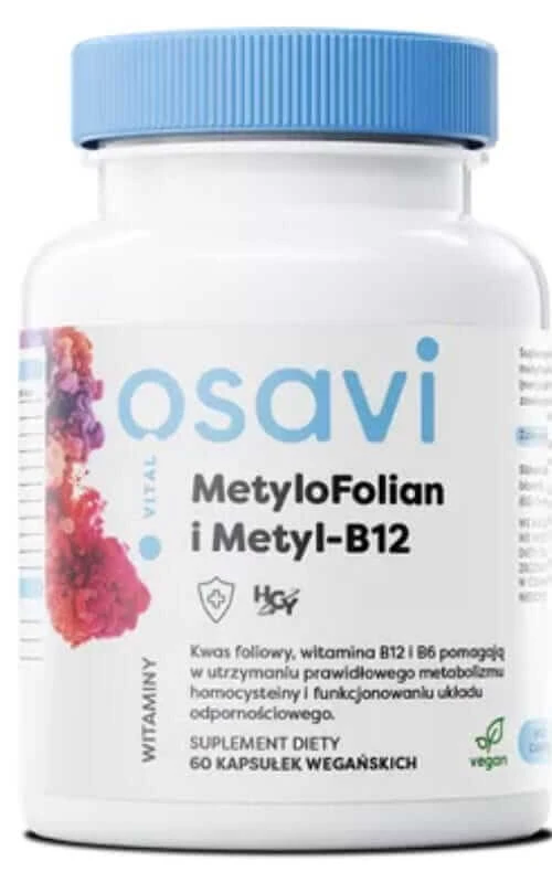 Osavi Methylfolaat en Methyl-B12 60 capsules klein