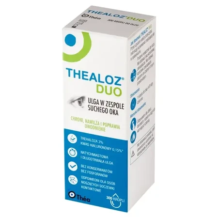 Thealoz Duo, oogdruppels, 2 x 10 ml