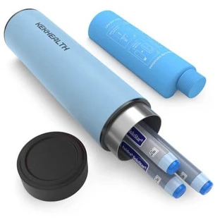 Portable Insulin Thermos, Odyssey Compact Gradient Blue (Serenity), 1 piece, Kekhealth