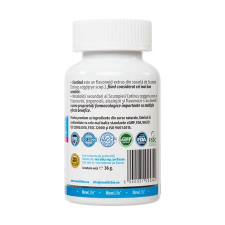 Fisetin, 250 mg, 60 vegetarian capsules, NewLife+