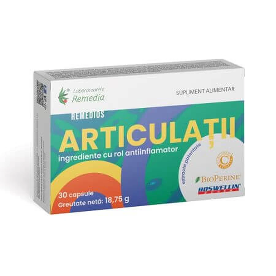 Gewricht Remedios, 30 capsules, Remedia