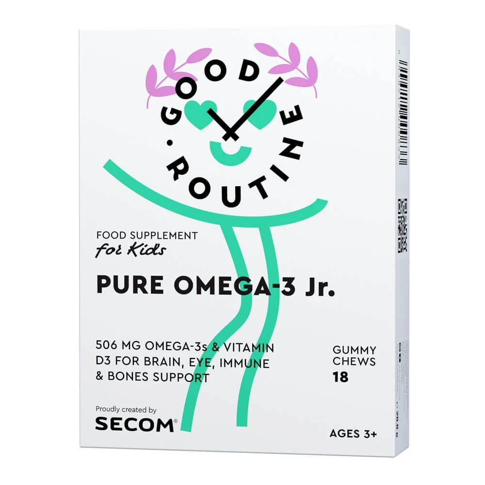 Pure Omega-3 Jr, 18 geleiproducten, Secom