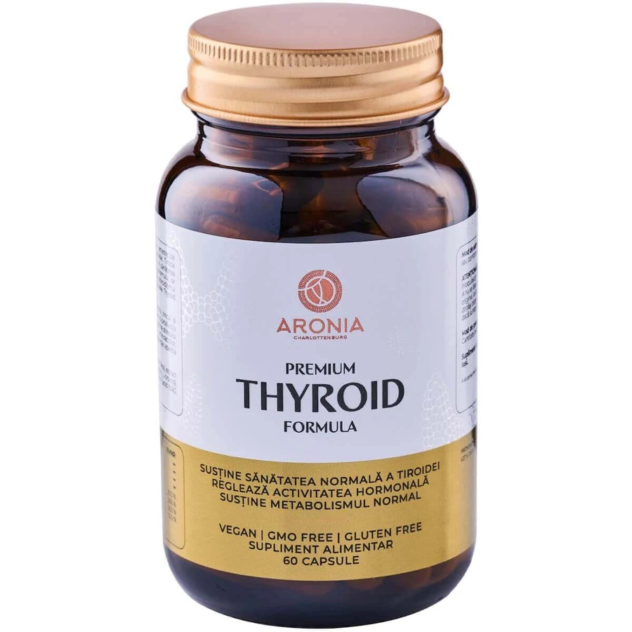 Premium Thyroid Formula, 60 kapsułek, Aronia Charlottenburg: ceny i cechy