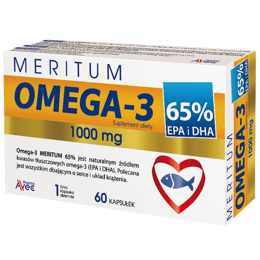 Met Pharma Omega-3 Meritum 65%, 60 capsules