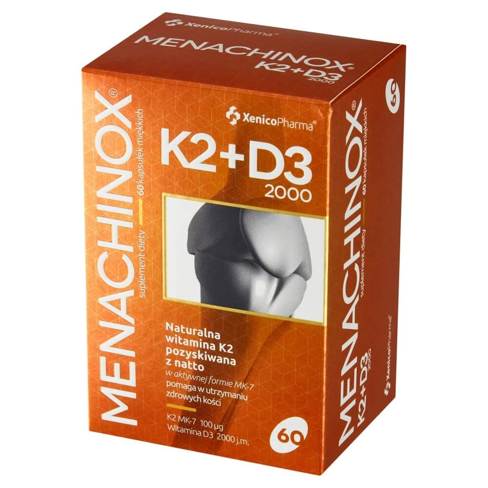 Menachinox K2 + D3 2000, 60 softgels