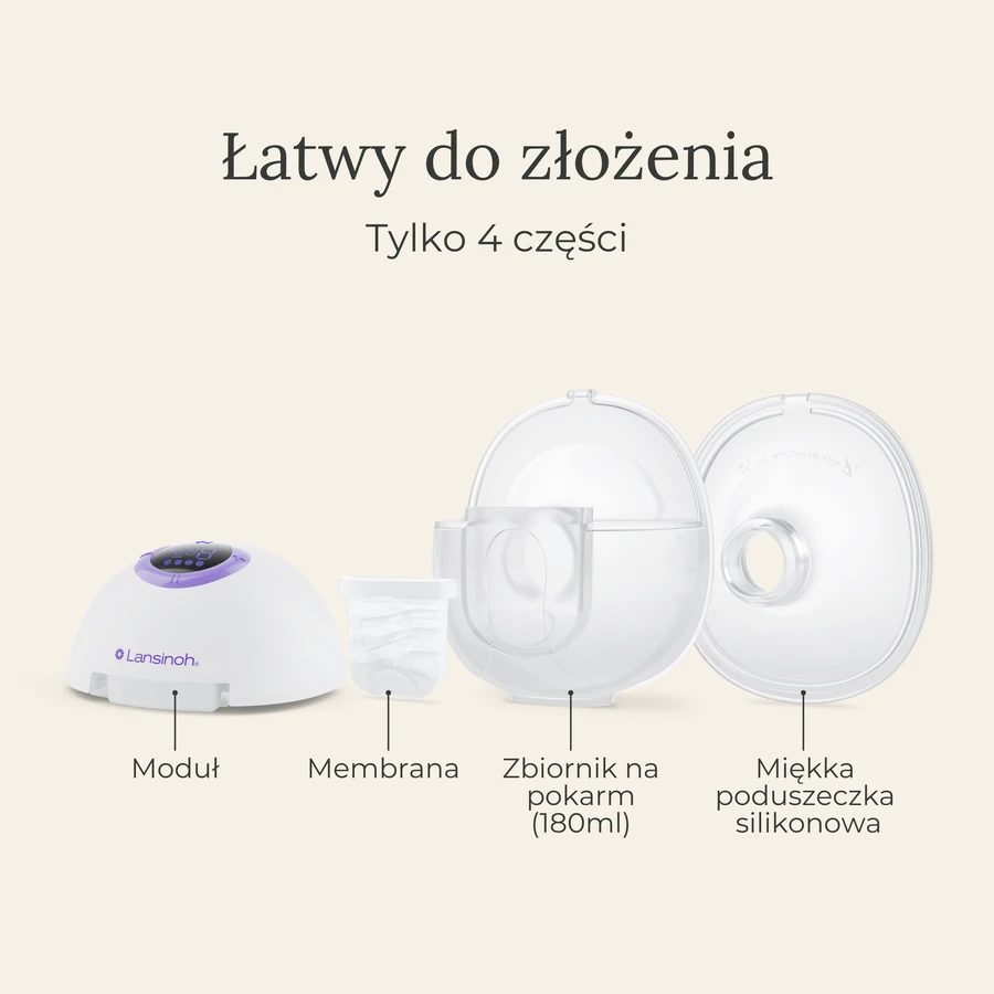 Lansinoh Elektrische borstkolf, handsfree, dubbel, snoerloos