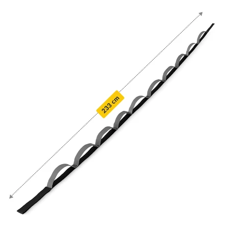 4Fizjo, yoga- en stretchband, zwart, 2,3 m, 1 stuk