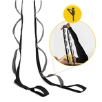 4Fizjo, yoga- en stretchband, zwart, 2,3 m, 1 stuk