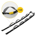 4Fizjo, yoga- en stretchband, zwart, 2,3 m, 1 stuk