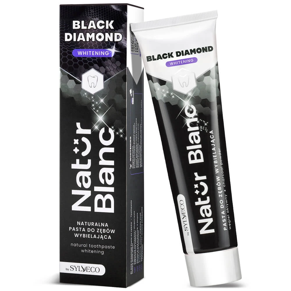 Sylveco Natur Blanc whitening tandpasta, Black Diamond, 100 g