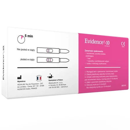 LabHome Evidence-1-, stromende zwangerschapstest, ultragevoelig, 1 st