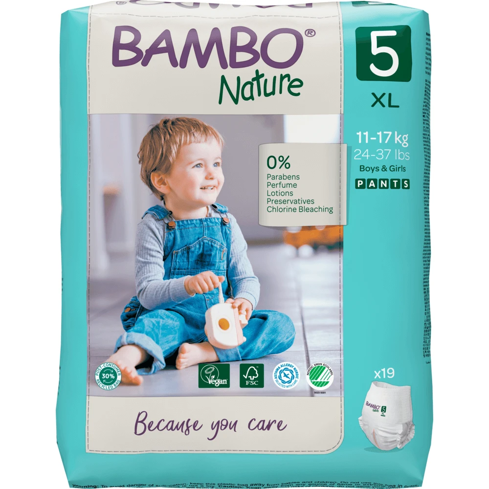 Bambo Nature, luiers, maat 5, 11-17 kg, 19 stuks