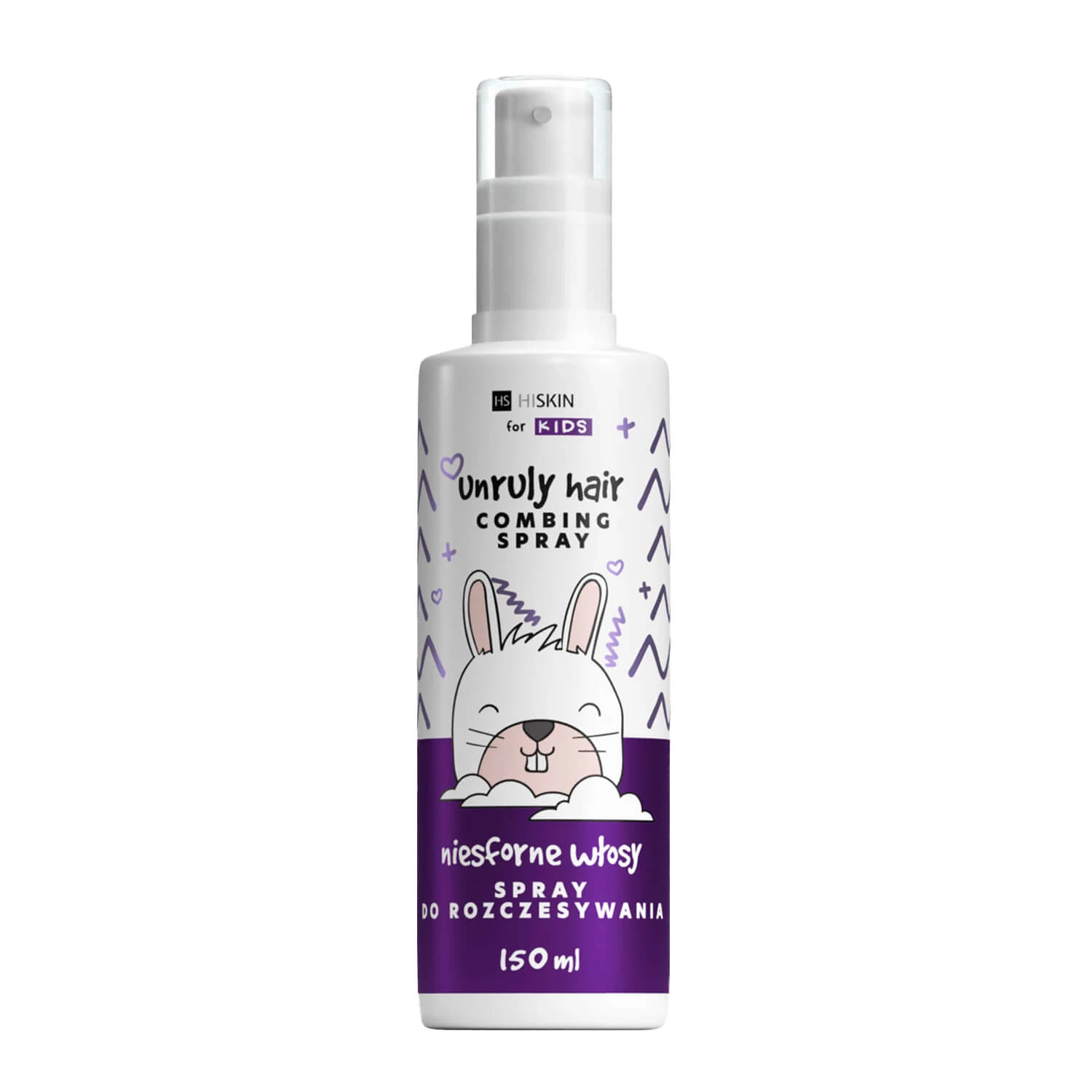 Hiskin Kids Unruly Hair Cowash, ontwarrende spray, weerbarstig haar, 150 ml