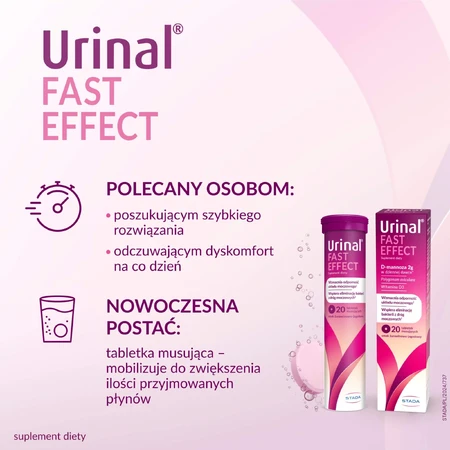 Urinal Efecto Rápido, 20 comprimidos efervescentes