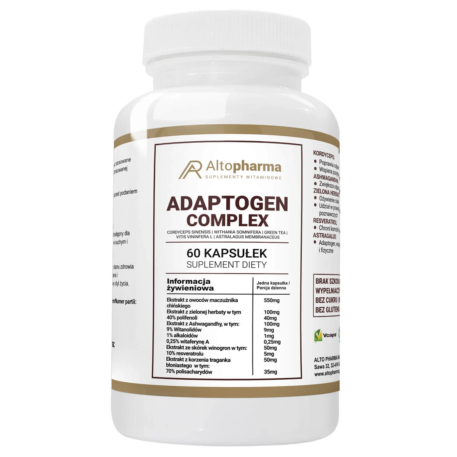 AltoPharma Adaptogeen Complex, 60 capsules