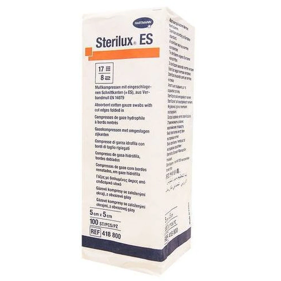 Hartmann Sterilux compresa estéril 5 cm x 5 cm 100 unid.
