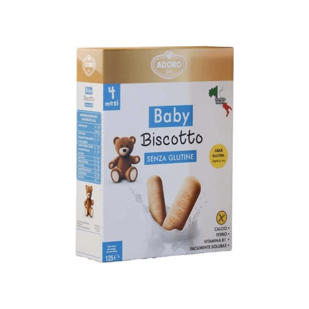 Glutenvrije koekjes, + 4 maanden, 125 g, Adoro