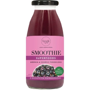 Aronia-Smoothie mit schwarzer Johannisbeere und Aschewaganda, 250 ml, Foods By Ann