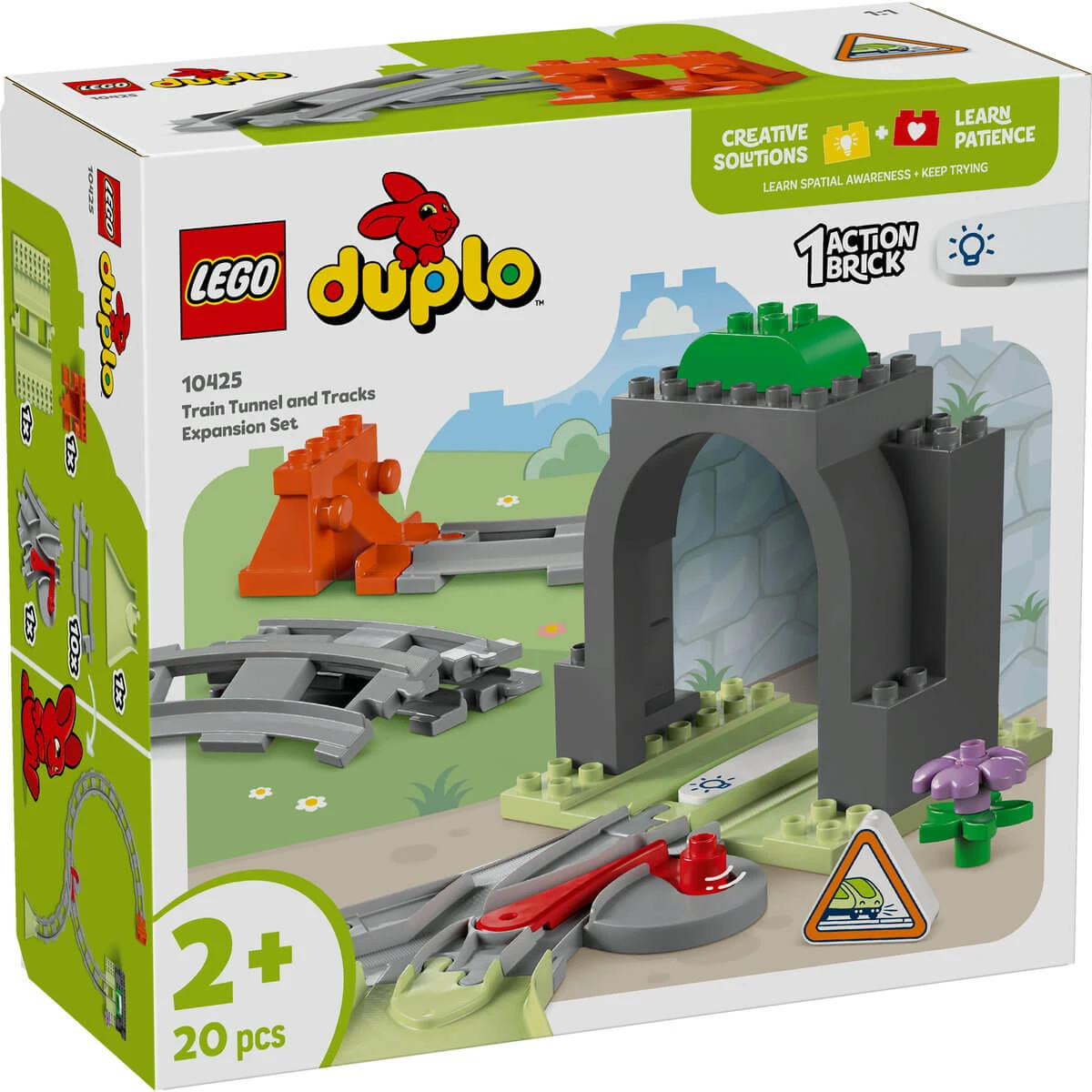 Tunnel en spooruitbreidingsset, 10425, + 2 jaar, Lego