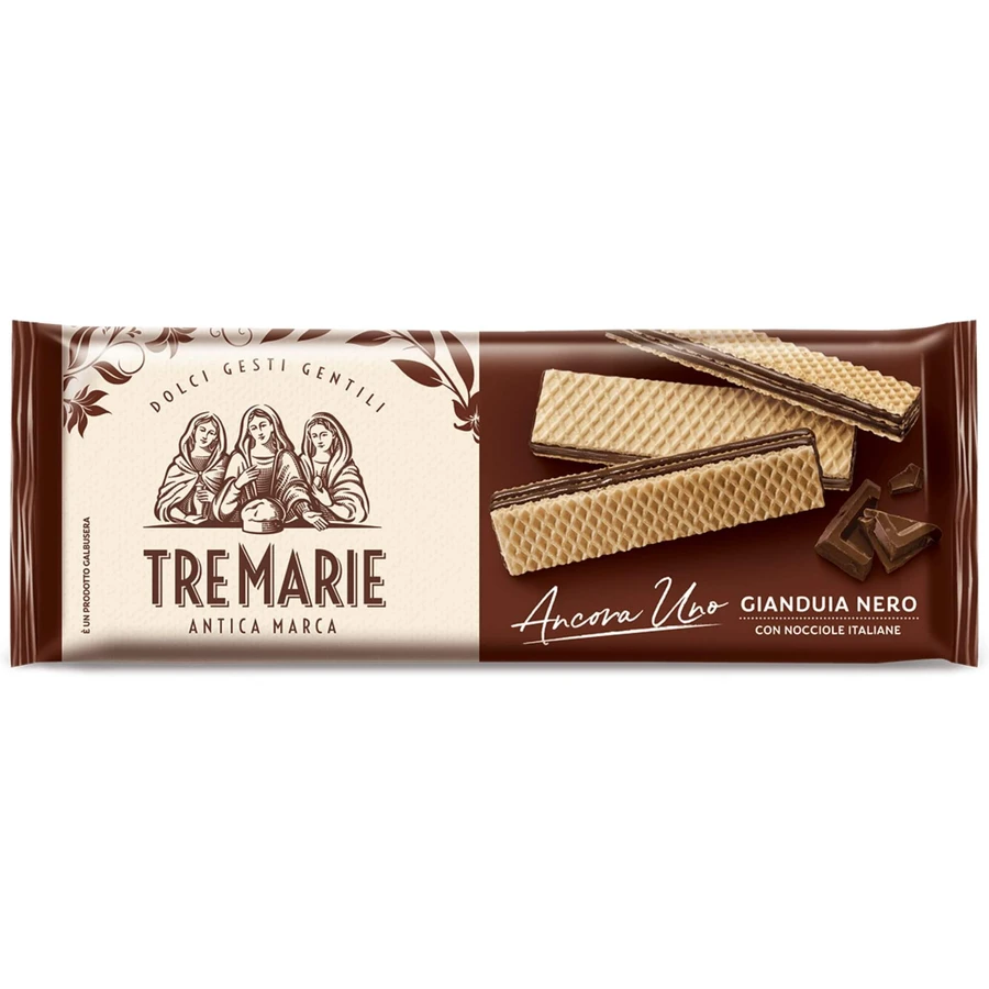 Schwarzer Gianduia Gianduia Napolitane, 140 g, Tre Marie