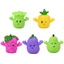 Set of 5 silicone fruit and vegetable puppets, + 3 years, TL-33, AcSmart