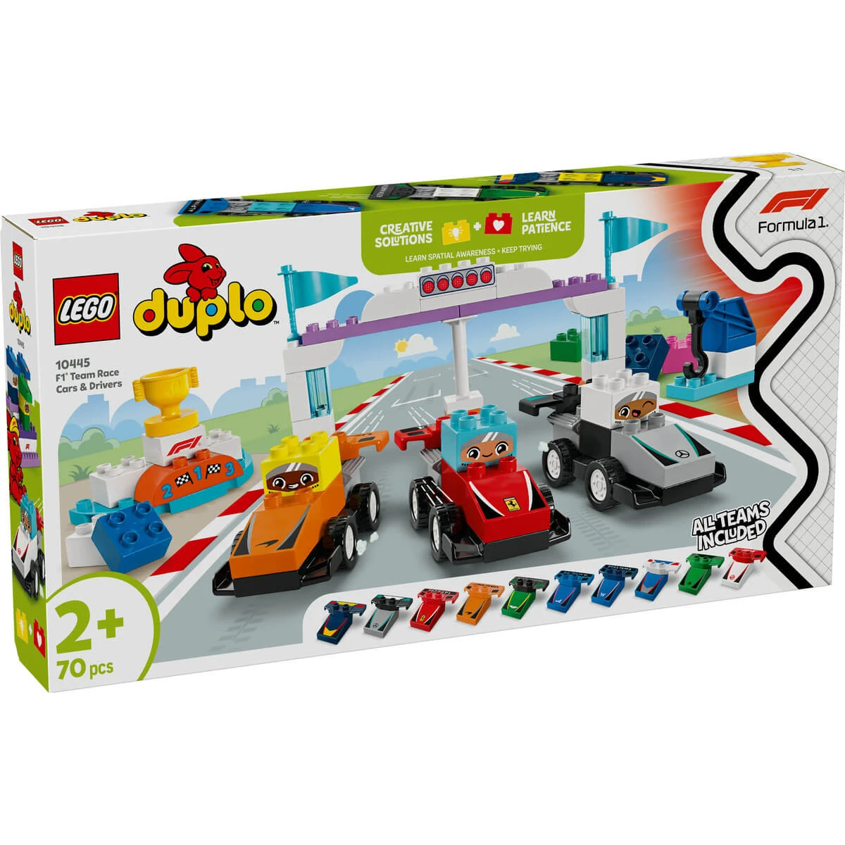 Team F1: Racewagens en coureurs, 10445, + 2 jaar, Lego