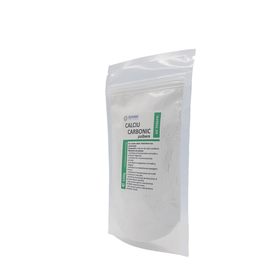 Calcium carbonate powder, 100 g, Renans