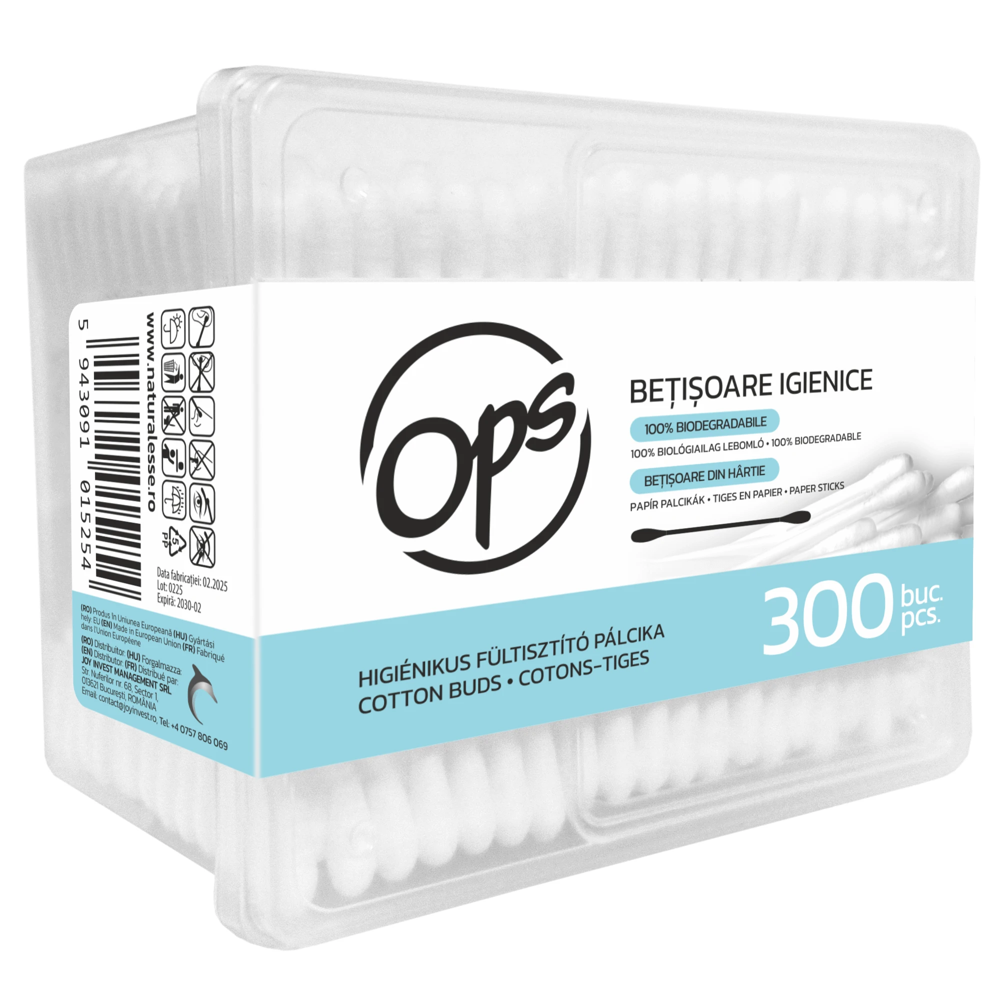 Hygiënische papieren bekers, 300 stuks, Oops