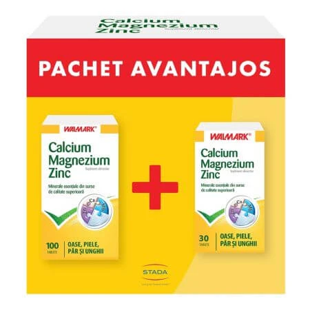 Calcium Magnesium Zinc, 100+ 30 tabs, Walmark
